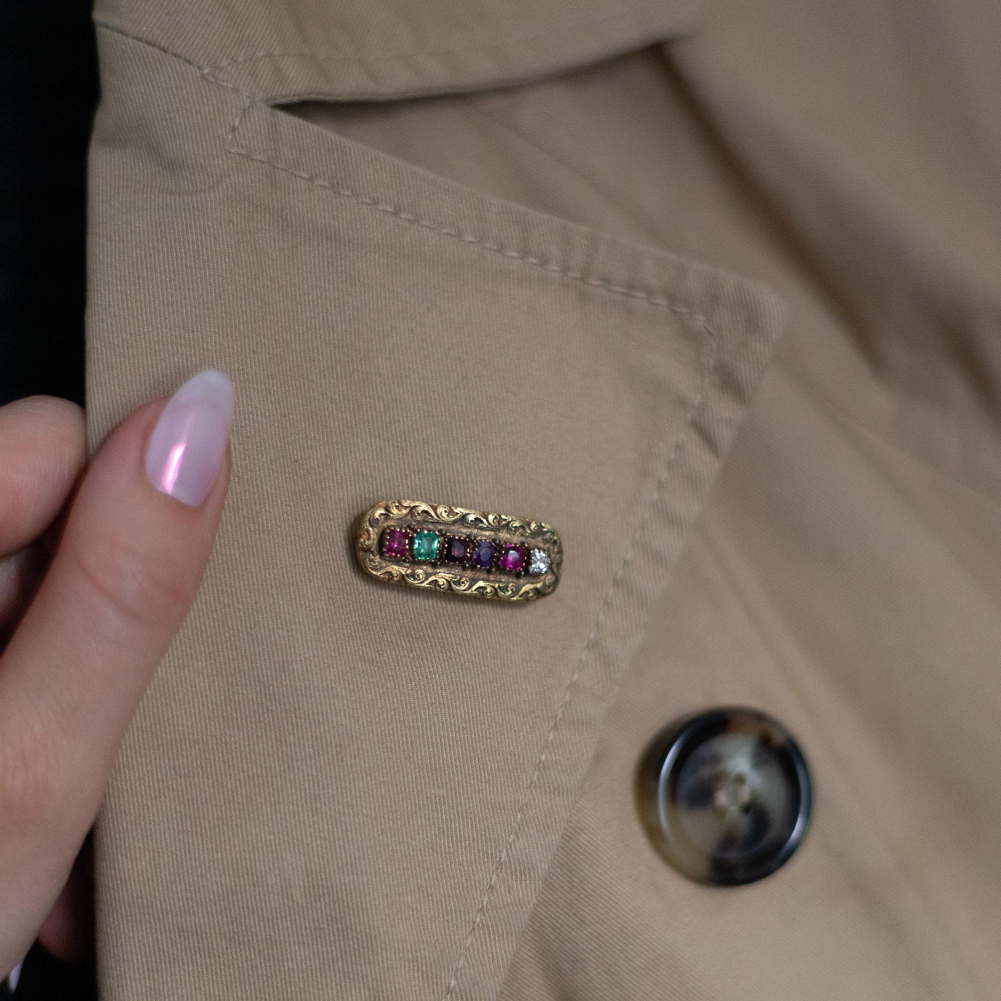 Broche Relicario Georgiano Regard Oro Amarillo 18 Kilates en Bueno estado para la venta en London, GB
