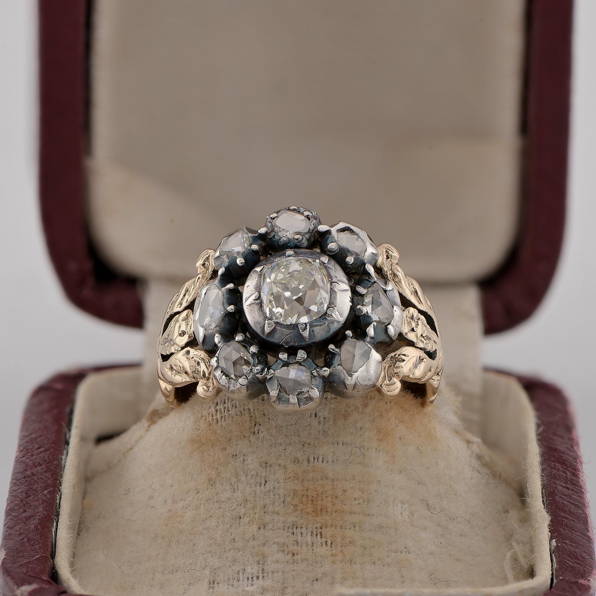 Georgian/Regency Diamond Cluster Ring Ring For Sale at 1stDibs