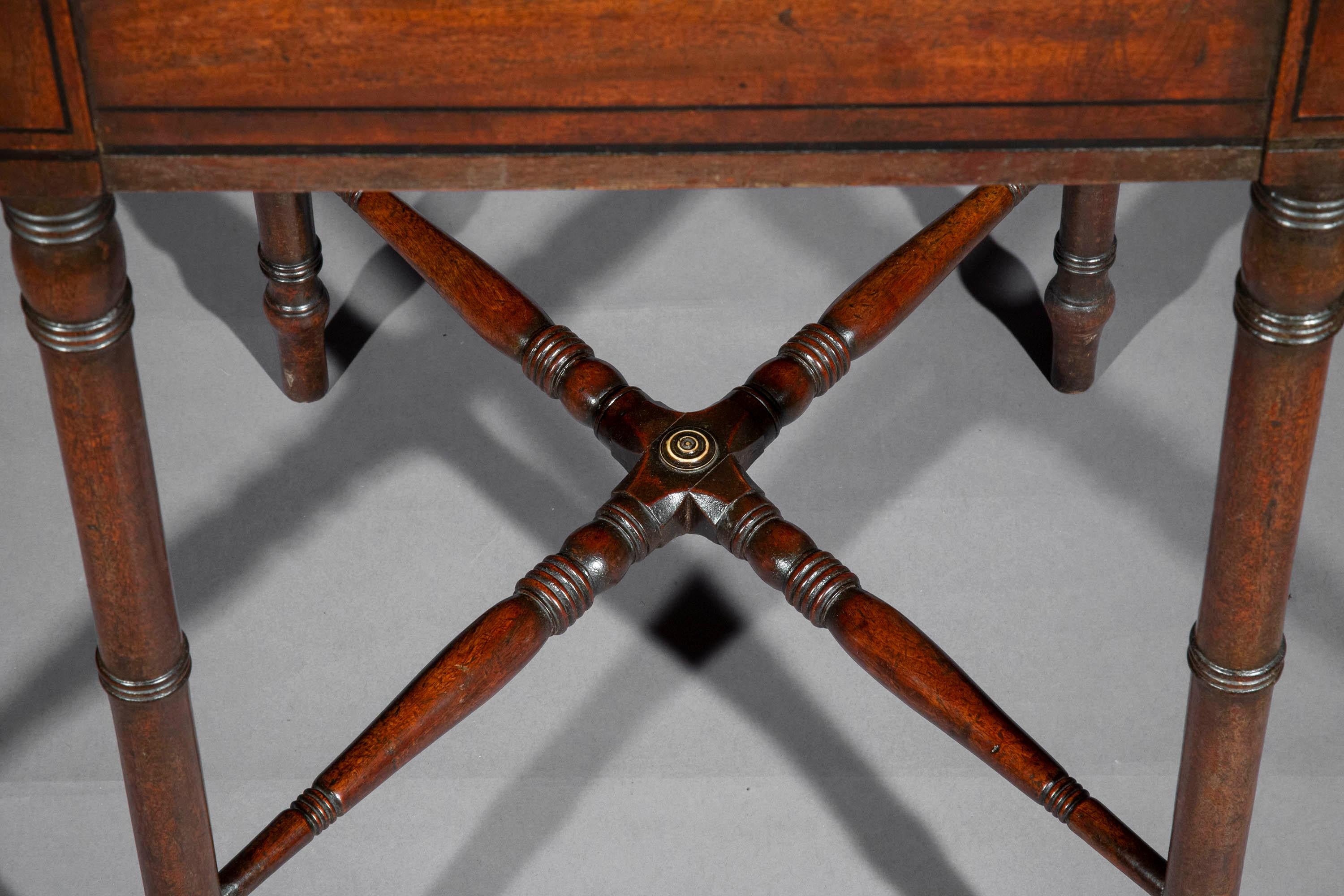 Walnut Regency Lamp Table