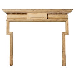 Vintage Georgian Regency Style Pine Fire Mantel