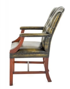 Georgian Revival Arm Chair Leather Gainsborough