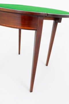 Georgian Revival Card Table Mahogany Games