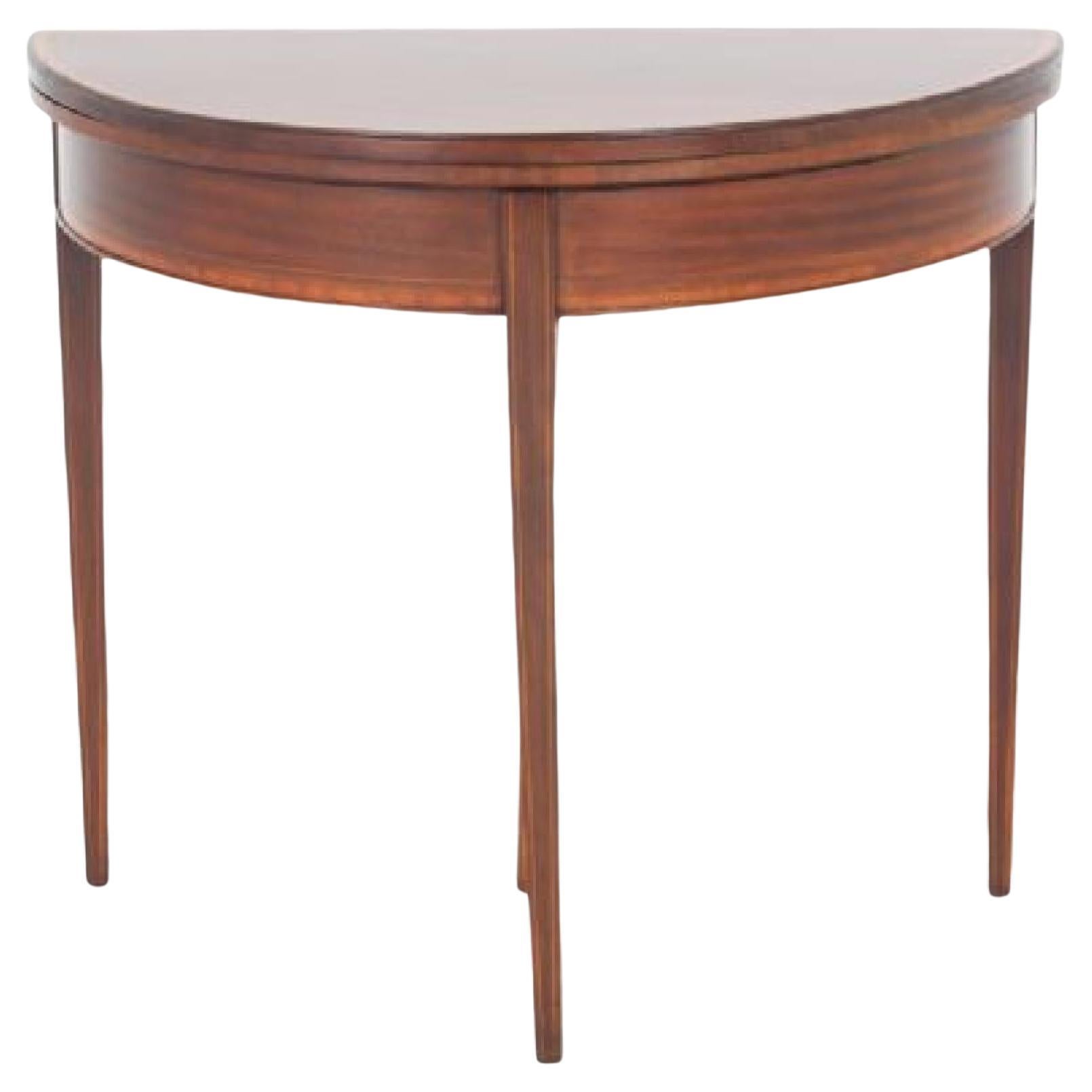 Georgian Revival Card Table Mahogany Games