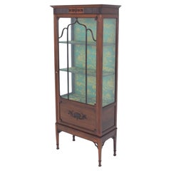 Antique Georgian Revival Display Cabinet Mahogany