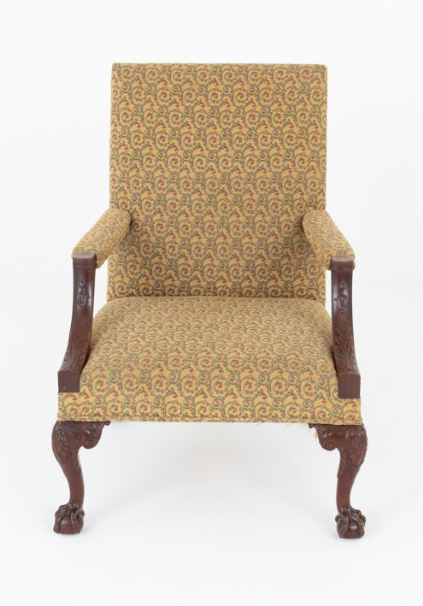 Georgiano Sedia Gainsborough in stile revival georgiano Poltrona in vendita