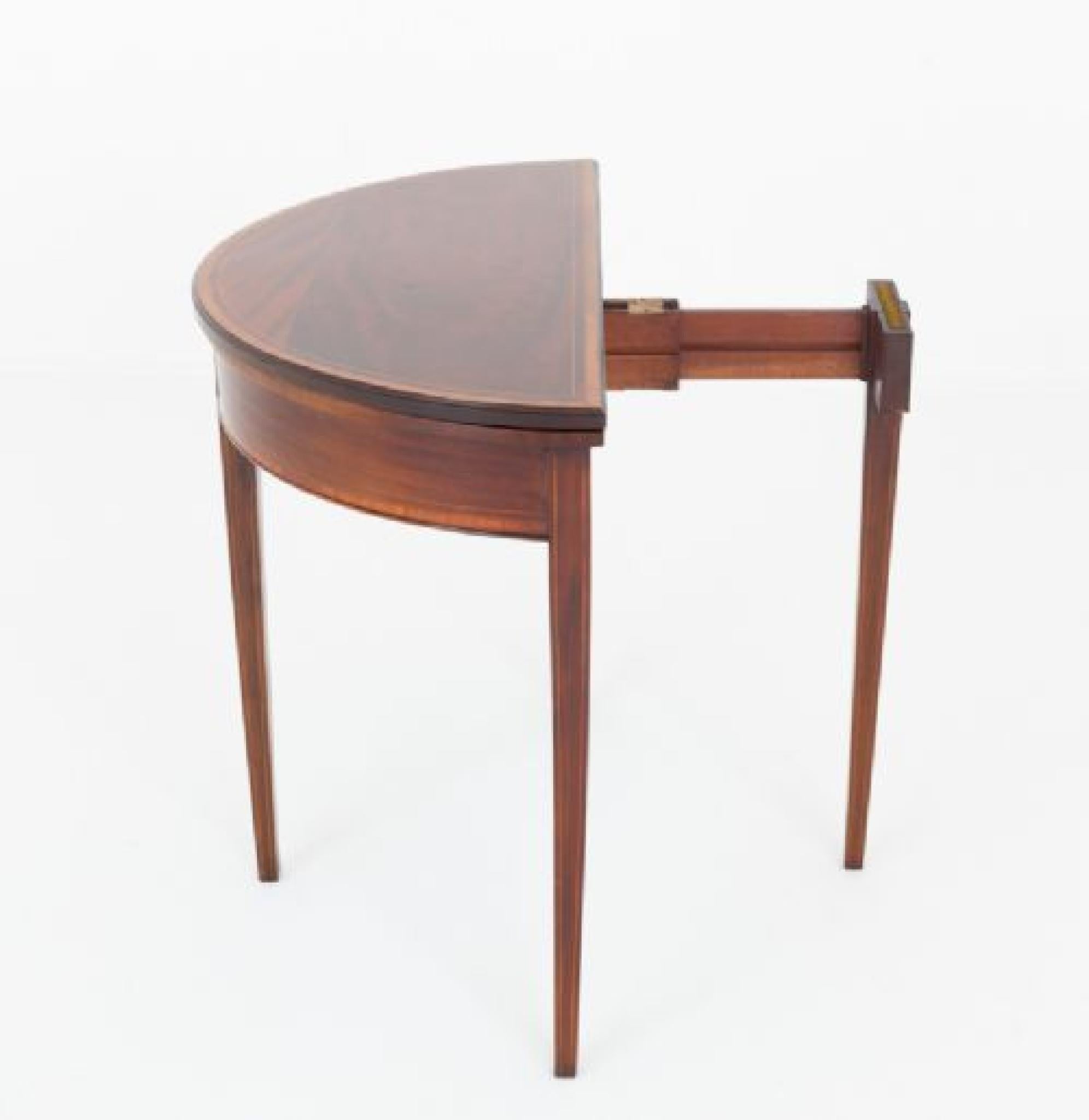 Early 20th Century Georgian Revival Games Table Card Mahogany For Sale