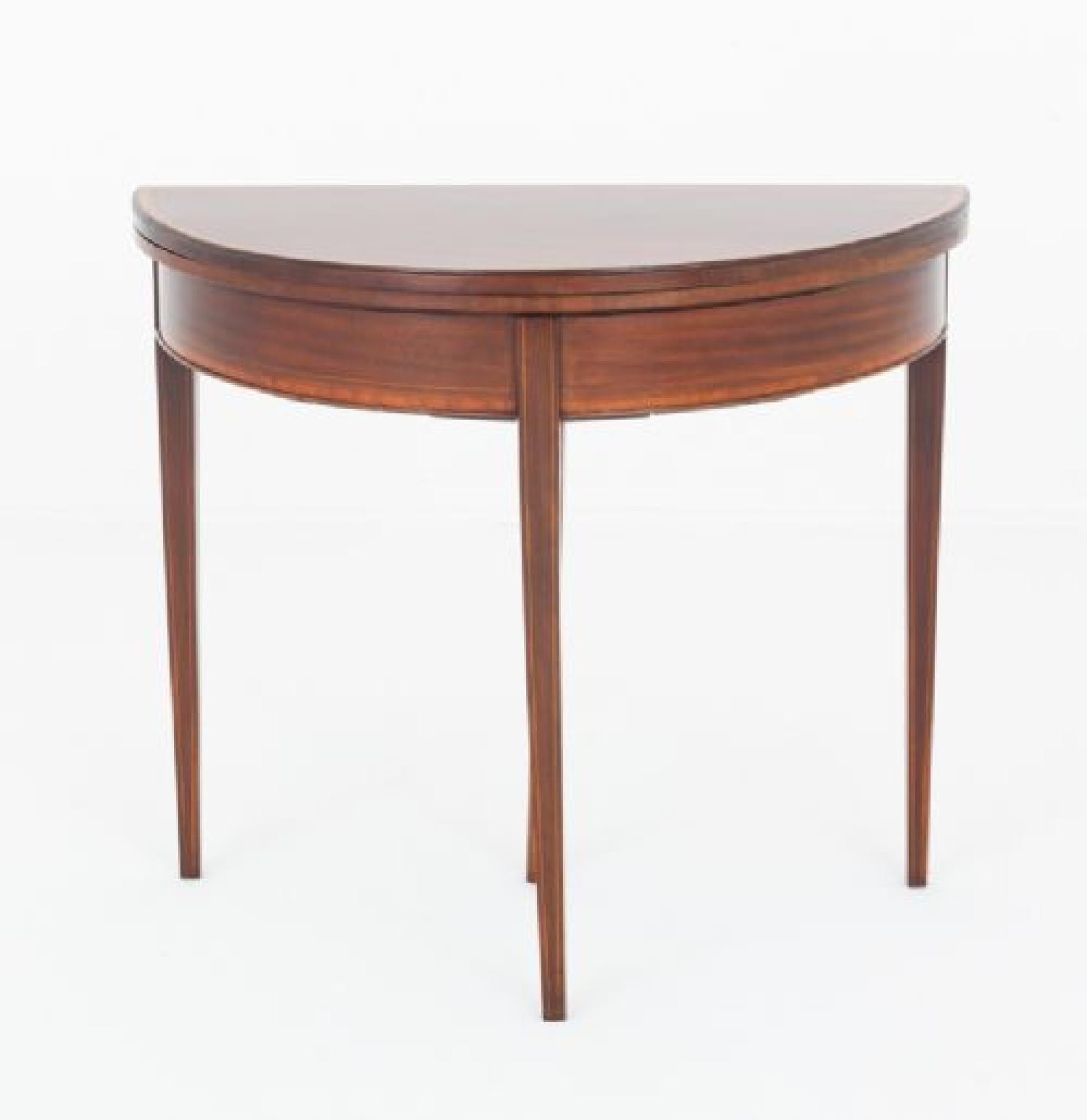 Georgian Revival Games Table Card Mahogany For Sale 1