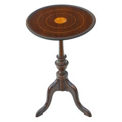 Georgian Revival Inlaid Mahogany Wine Table Side, circa 1900-1920 Antique Georgian Revival Inlaid Mahogany Wine Table Side, circa 1900-1920
