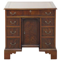 Antique Georgian Revival Knee Hole Desk Mahogany