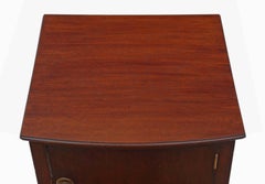 Georgian Revival Mahogany Bedside Table Cupboard