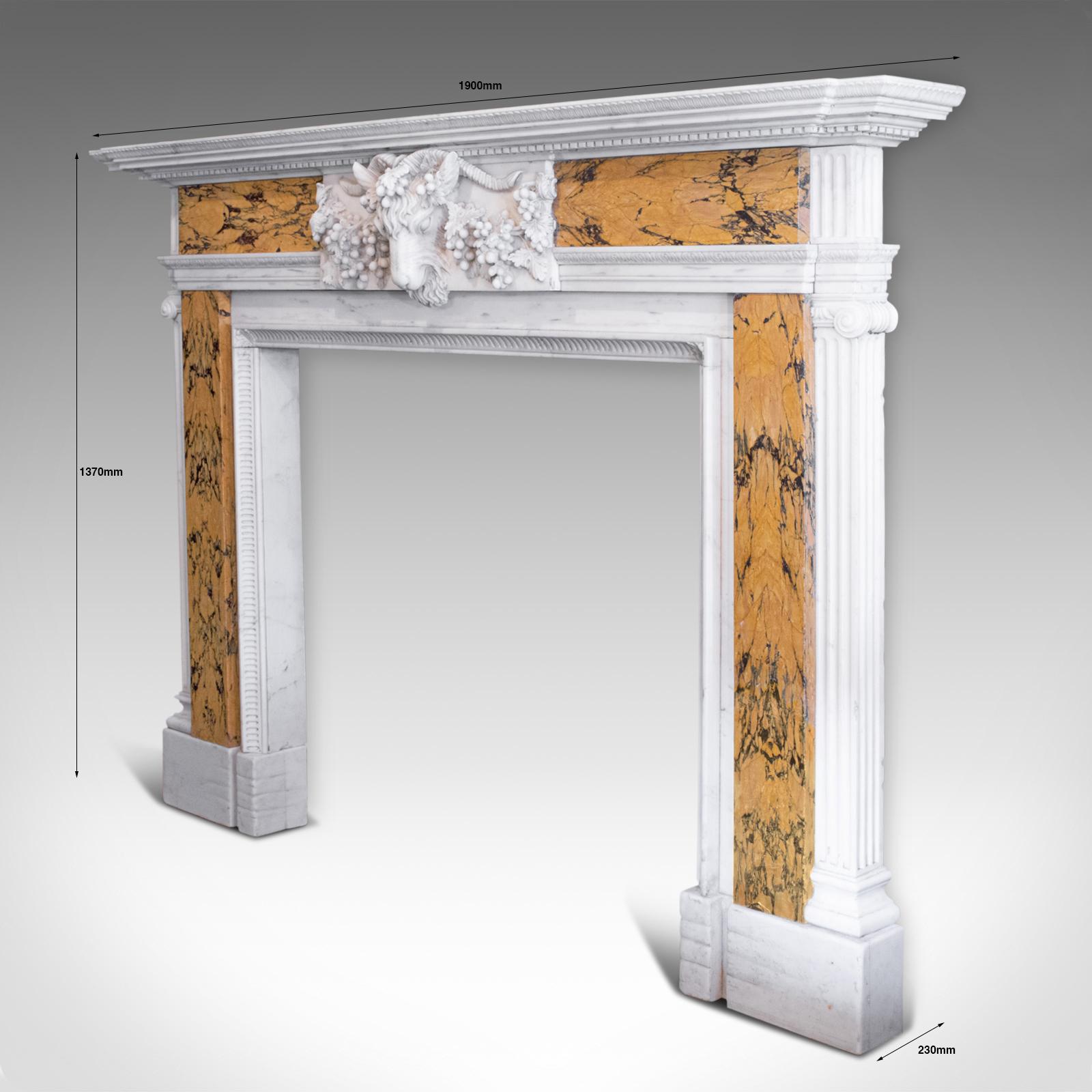 Georgian Revival Marble Fireplace, English, Fire Surround, Dominic Hurley In Good Condition For Sale In Hele, Devon, GB