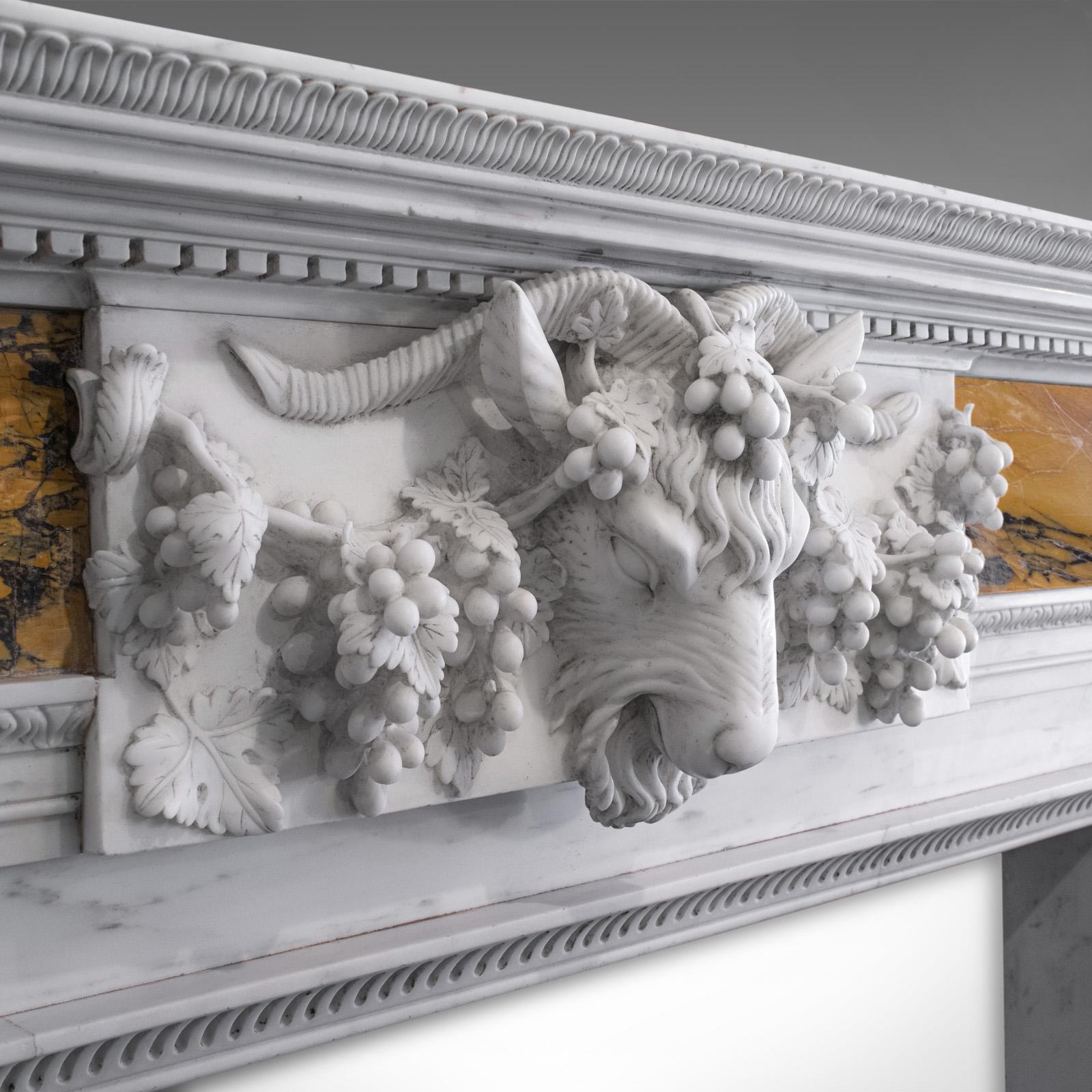 Georgian Revival Marble Fireplace, English, Fire Surround, Dominic Hurley For Sale 2