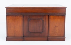 Georgian Revival Pedestal Desk Mahogany 1850
