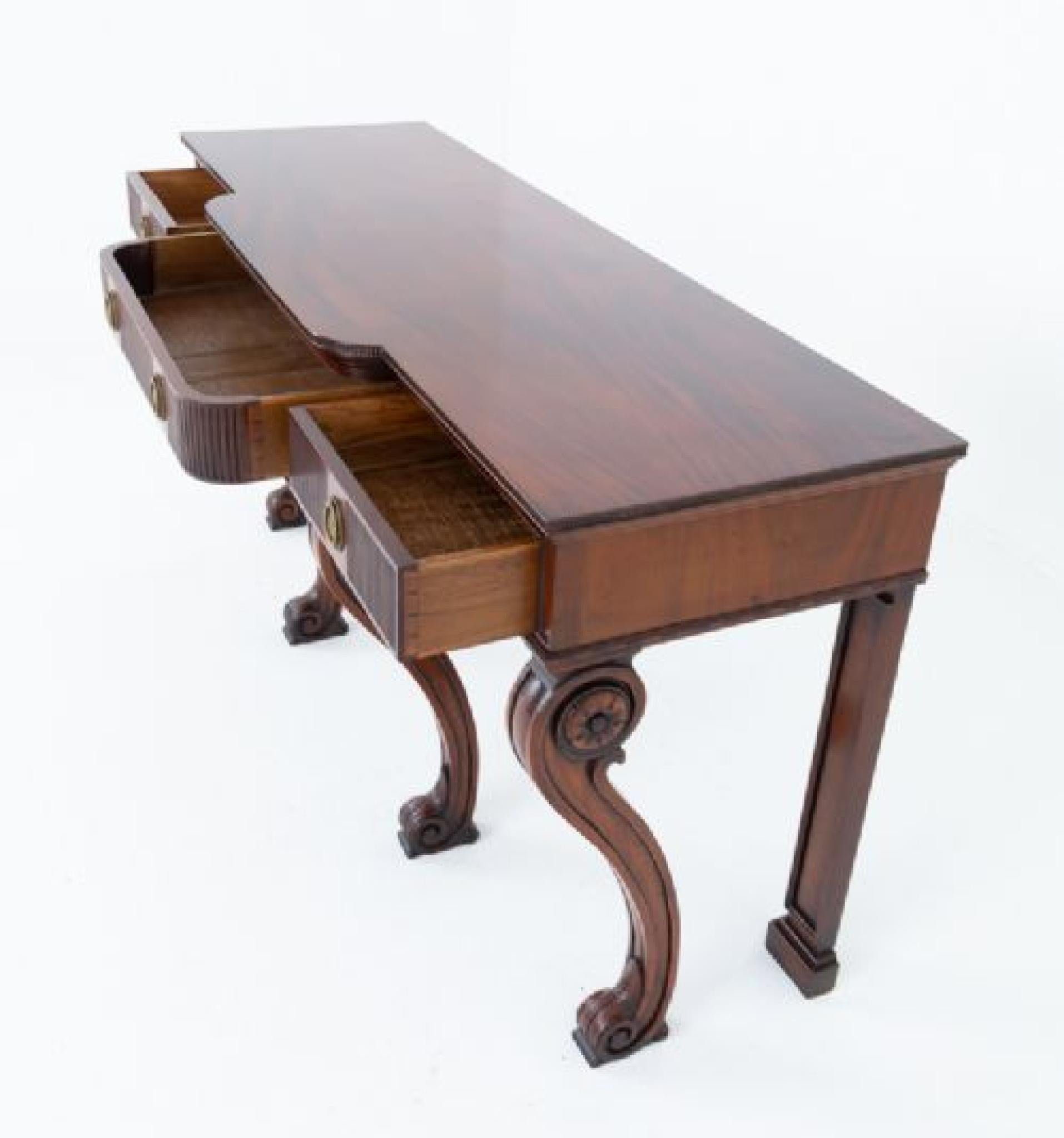 Georgian Revival Server Sideboard Mahogany Hobbs and Co London For Sale 6