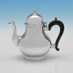 Georgian Revival Sterling Silver Tea Set by C.S. Harris, London, 1923