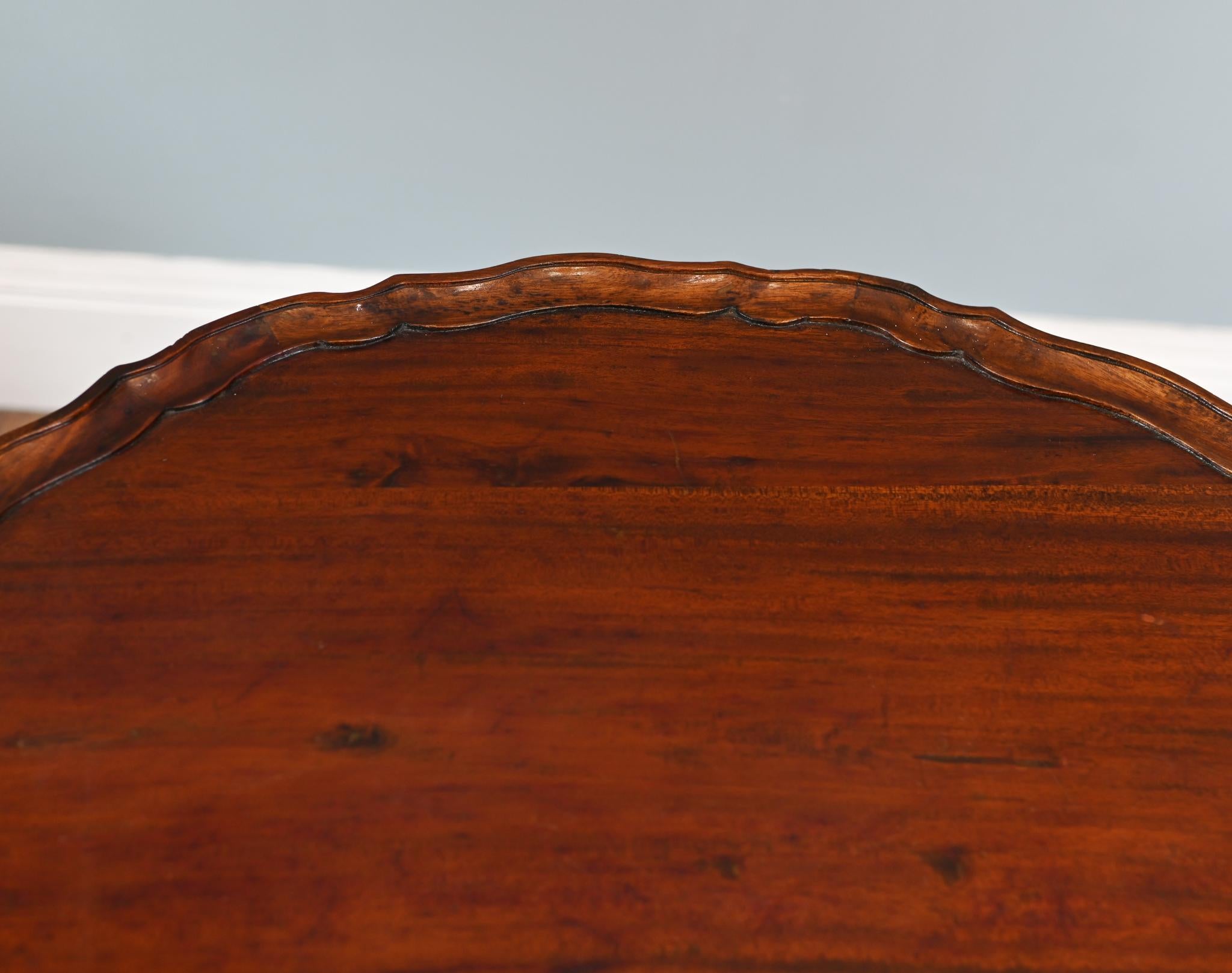 Georgian Revival Tilt Top Table Wine Side Mahogany For Sale 2