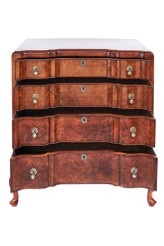 Georgian Revival Walnut 4 drawer chest circa 1920s