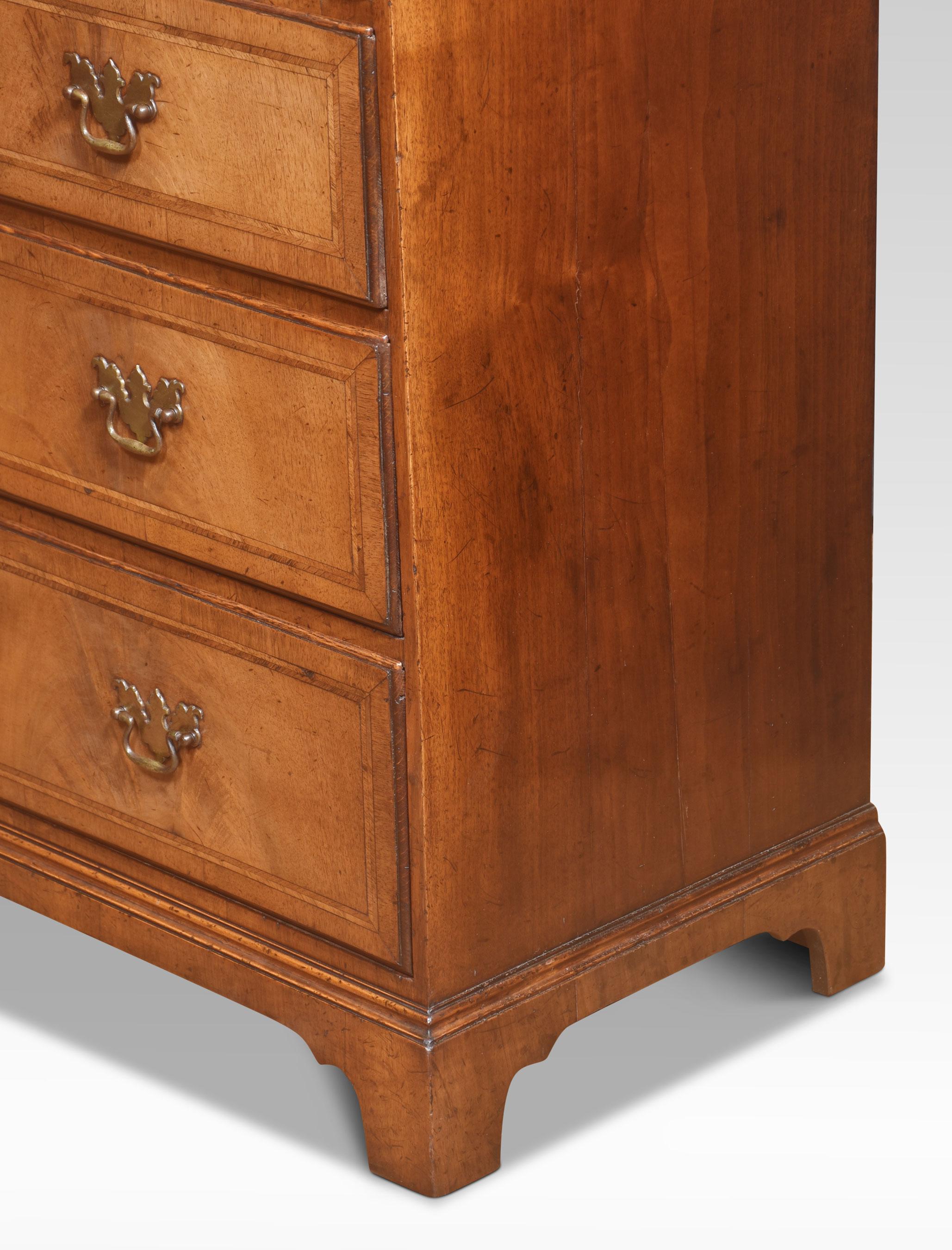 19th Century Georgian revival walnut chest of drawers