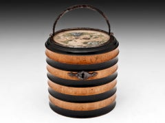 Georgian Ribbed Bucket Tea Caddy