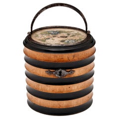 Seau à thé Georgian Ribbed Tea Caddy