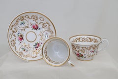 trio géorgien Ridgway peint et doré à la main