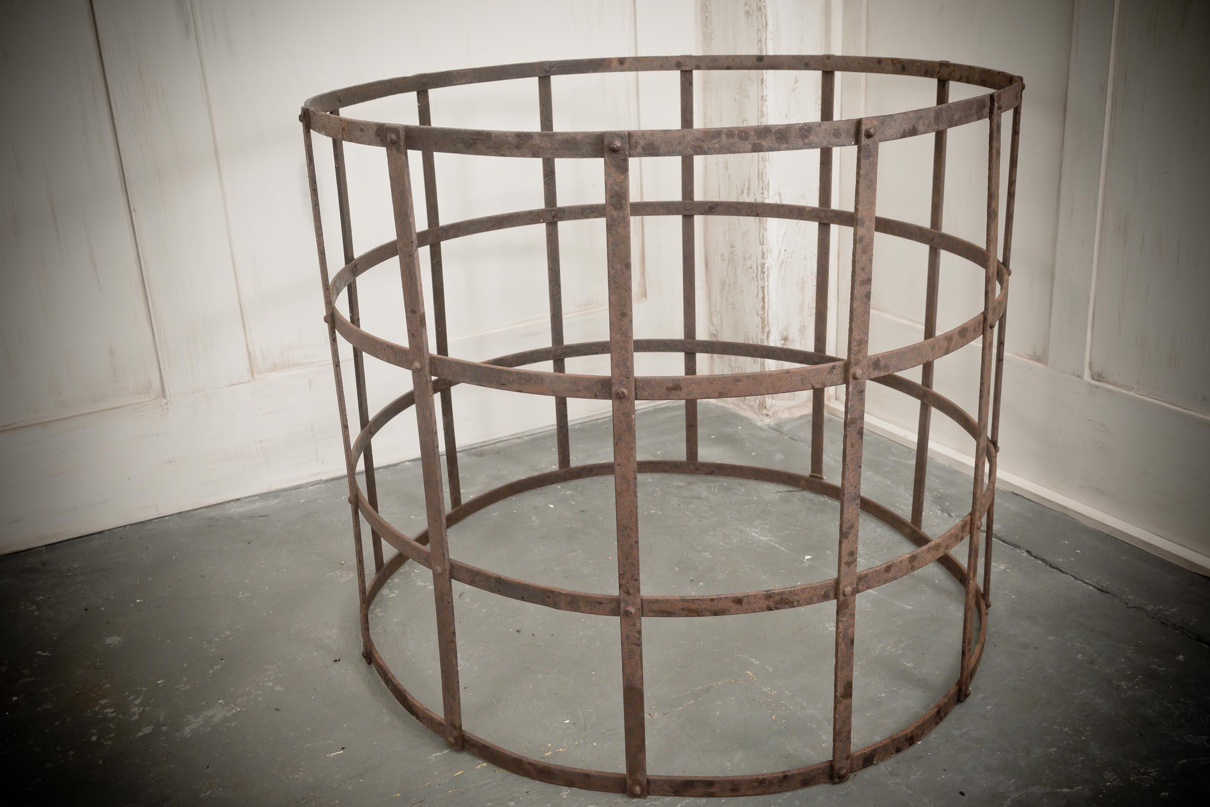 Georgian Riveted Wrought Iron Tree Guard In Good Condition In Alton, GB