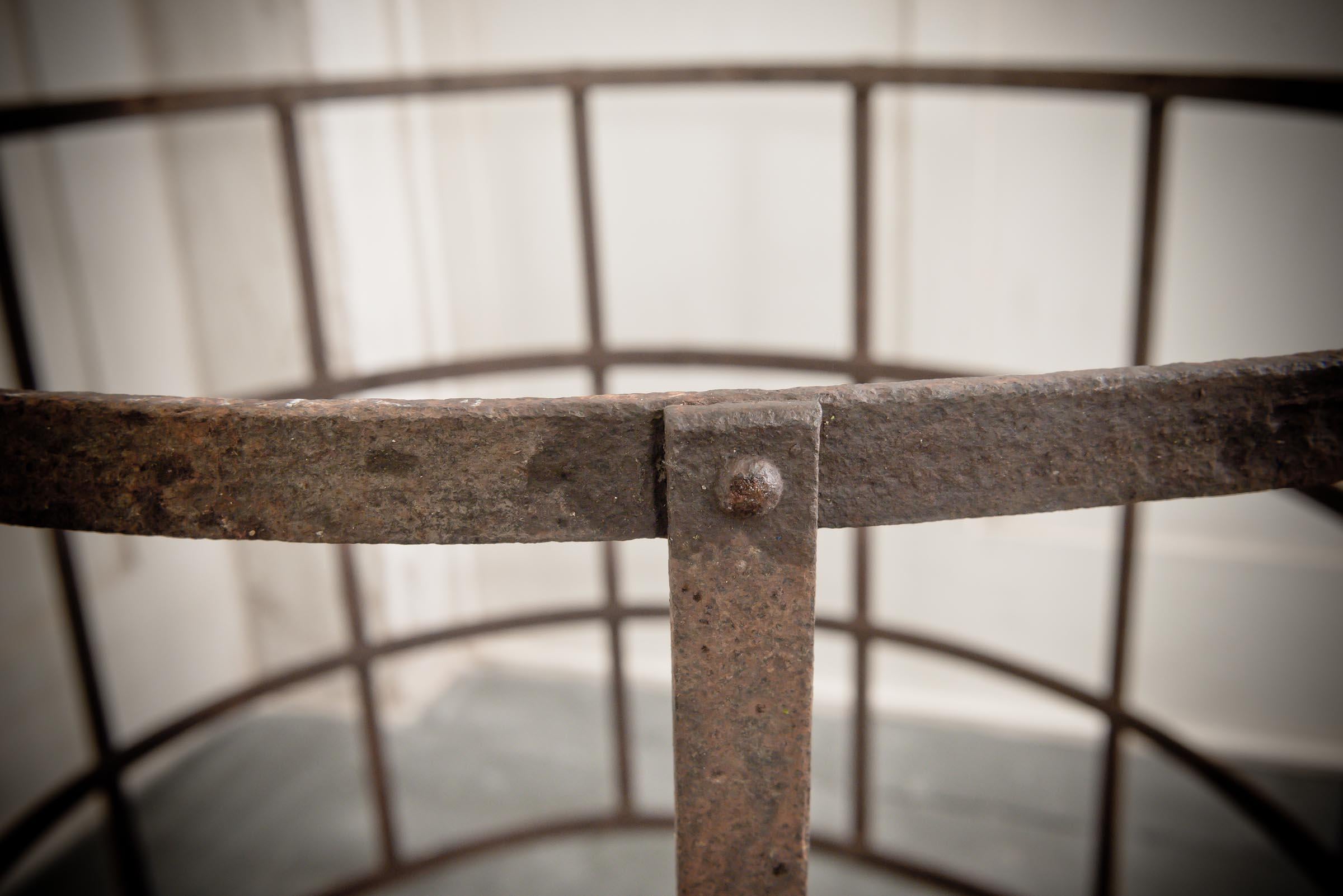 18th Century and Earlier Georgian Riveted Wrought Iron Tree Guard