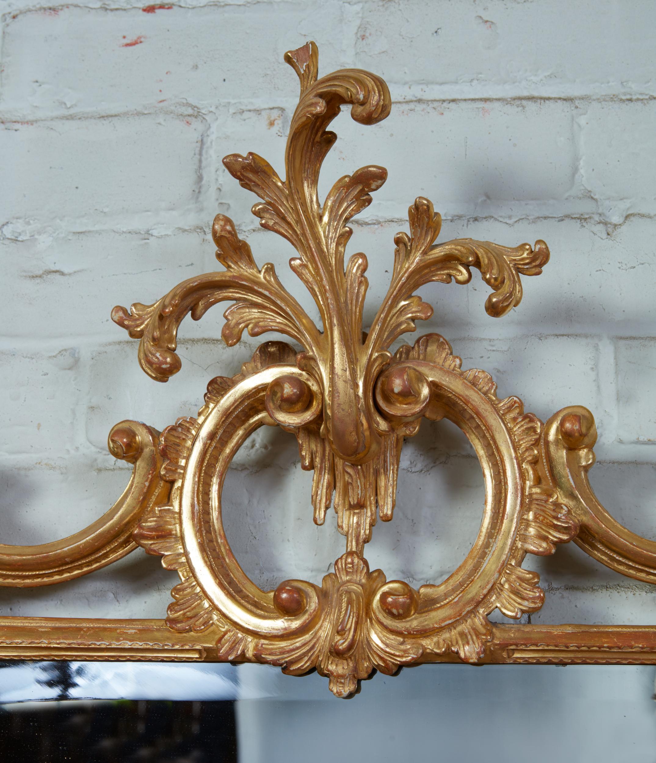 Georgian Rococo Giltwood Mirror 1