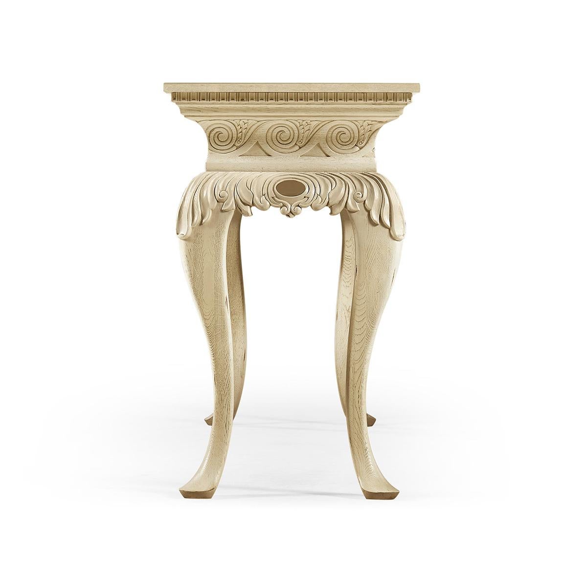 Wood Georgian Rococo Style Console Table For Sale