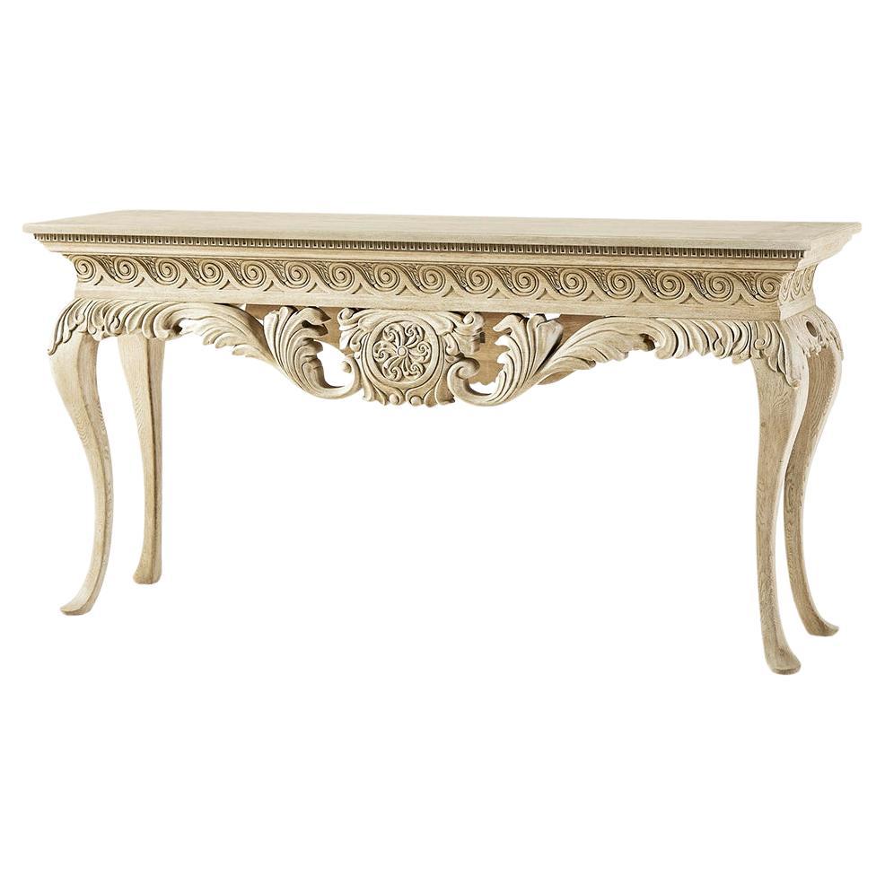 Georgian Rococo Style Console Table For Sale