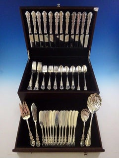 Georgian Rose by Reed & Barton Sterling Silver Dinner 12 Flatware Set 76 Pieces