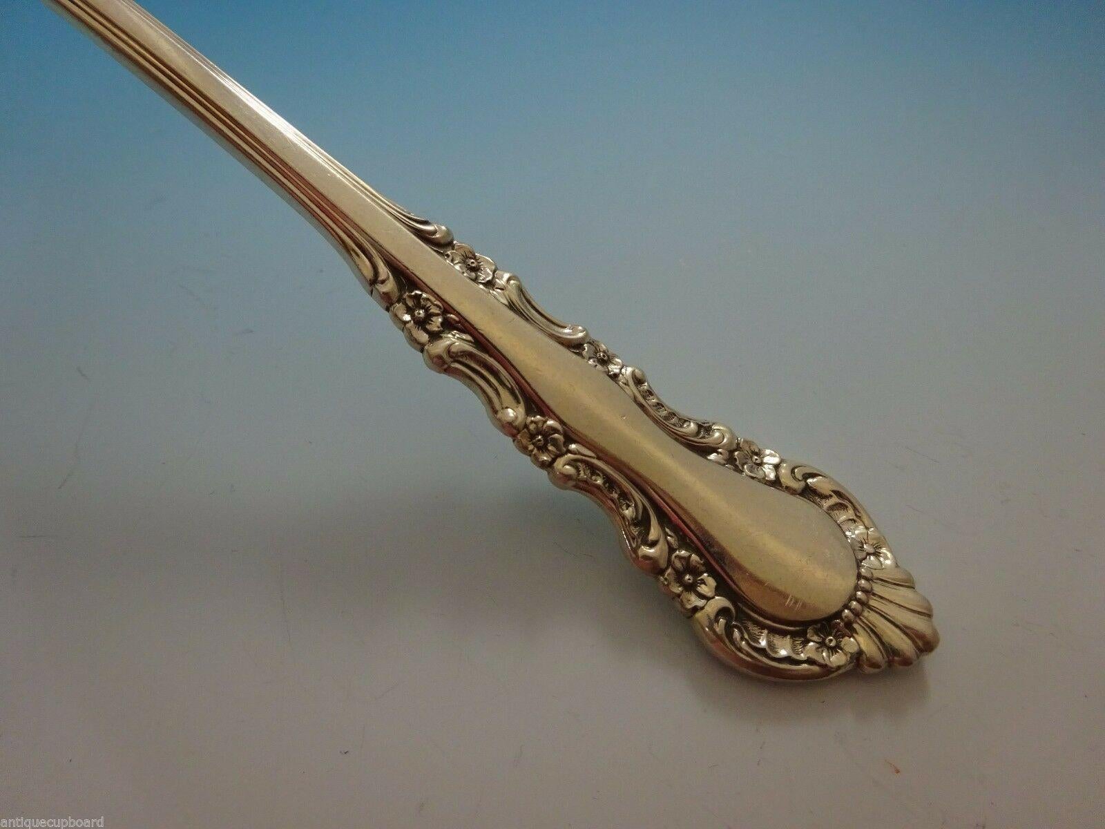 XX secolo Georgian Rose by Reed & Barton Set di posate in argento sterling da 12 pezzi 76 pezzi in vendita