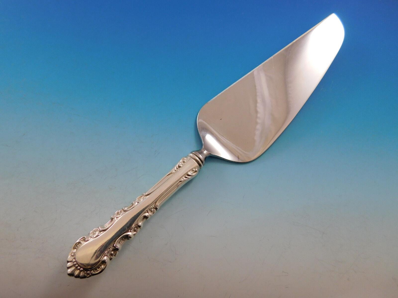 Service de couverts en argent sterling Georgian Rose by Reed & Barton - 71 pièces. Cet ensemble comprend :

12 Couteaux de table, manche large, 9 5/8