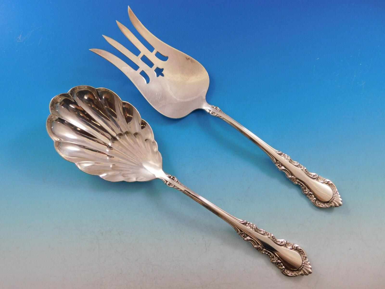 Service de couverts en argent sterling Georgian Rose par Reed & Barton, 71 pièces Excellent état - En vente à Big Bend, WI