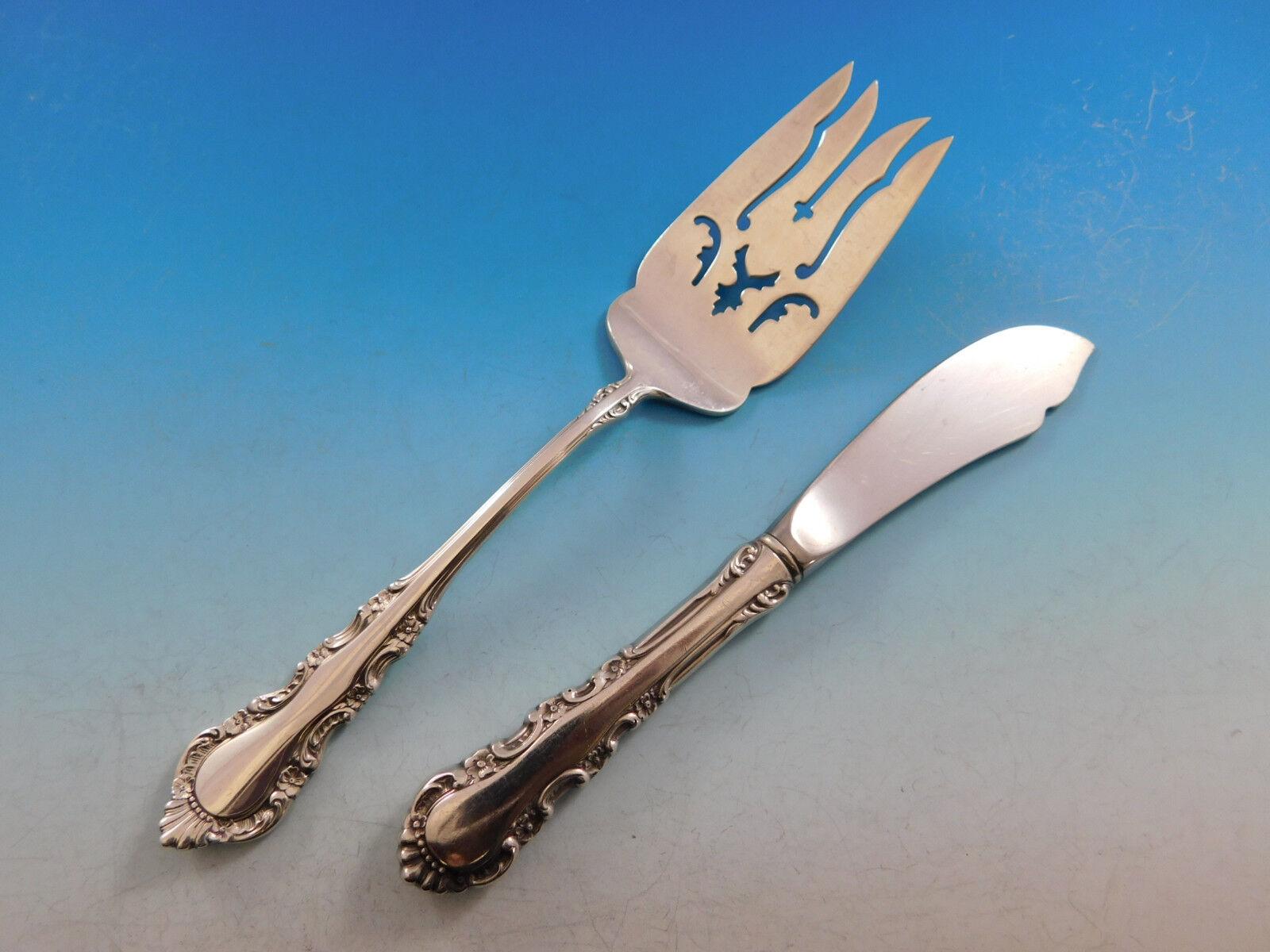 Service de couverts en argent sterling Georgian Rose par Reed & Barton, 71 pièces en vente 1