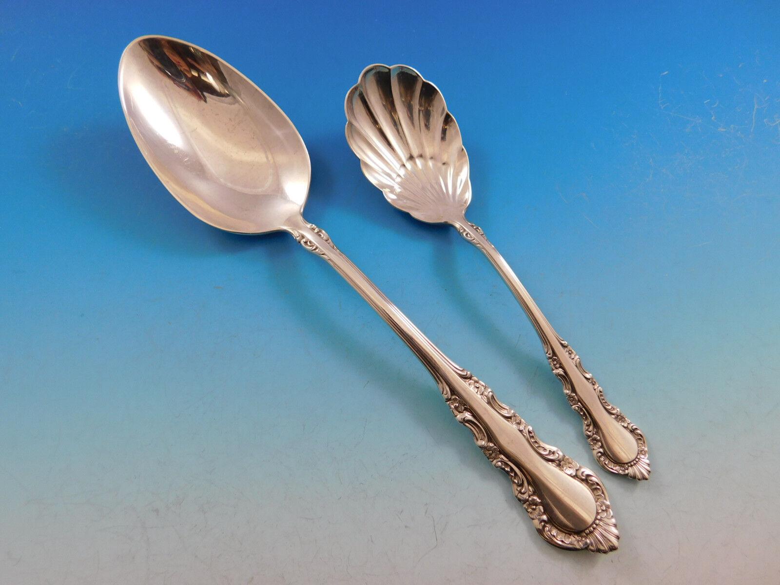 Service de couverts en argent sterling Georgian Rose par Reed & Barton, 71 pièces en vente 2