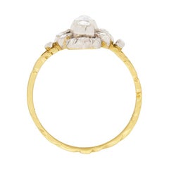 Georgian 0.35ct Rose Cut Diamond Cluster Ring, circa 1830s