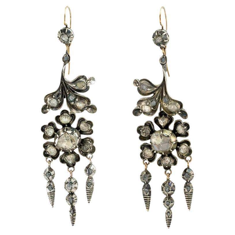 Diamond, Pearl and Antique Drop Earrings - 14,990 For Sale at 1stDibs ...