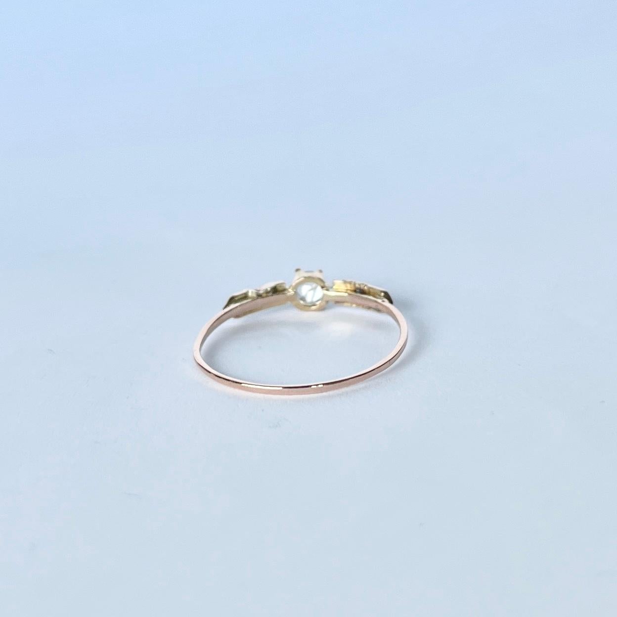 Women's Georgian Rose Cut Diamond Five-Stone Band