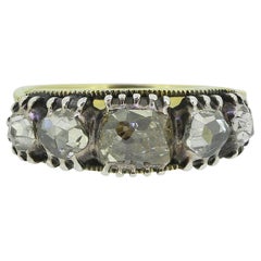 Georgian Rose Cut Diamond Five-Stone Ring