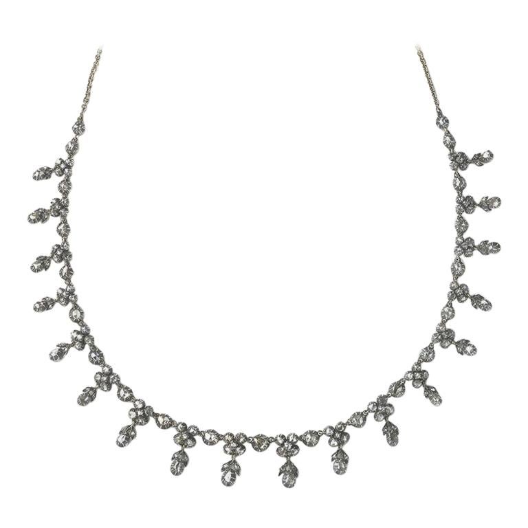 Georgian Rose-Cut Diamond Necklace
