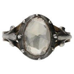 Antique Georgian Rose Cut Diamond Ring, circa 1820