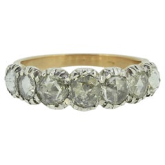 Georgian Rose Cut Diamond Seven-Stone Ring