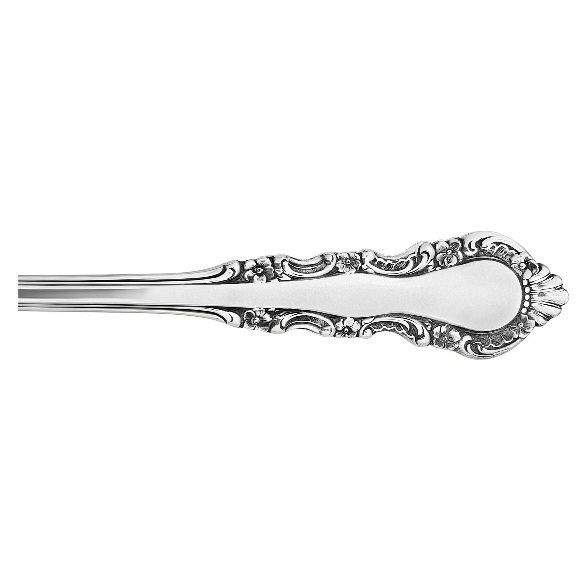 Rose" Sterling Silver Flatware Set Patented in 1941 by Reed