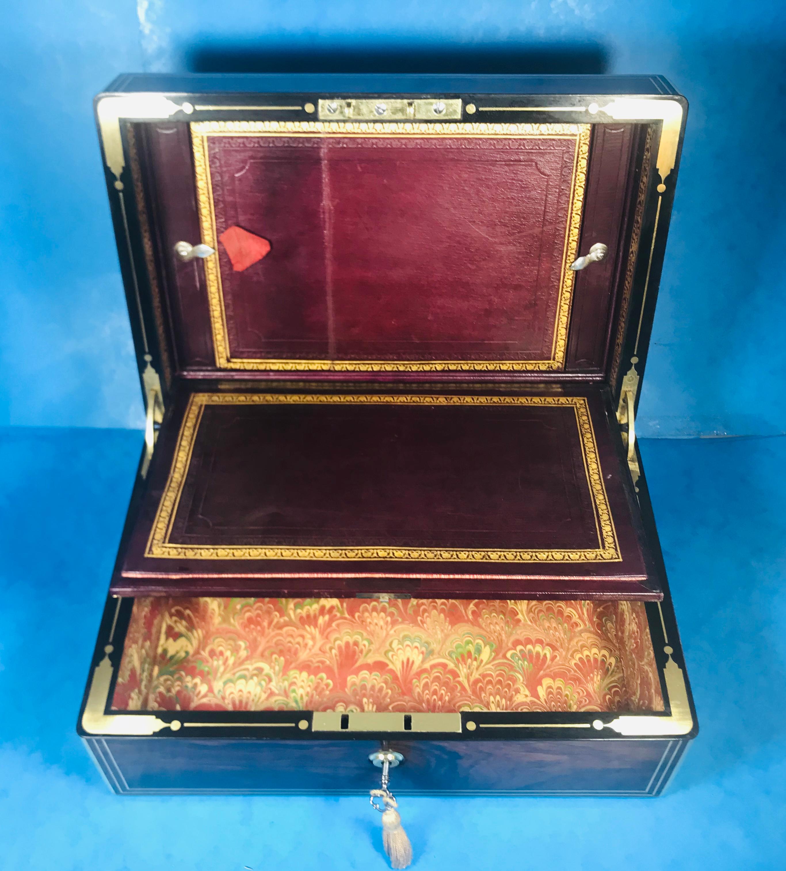 Georgian Rosewood Jewellery Box For Sale 7