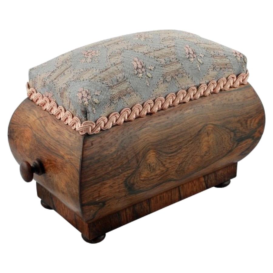 Georgian Rosewood Pin Cushion Box, 19th Century For Sale
