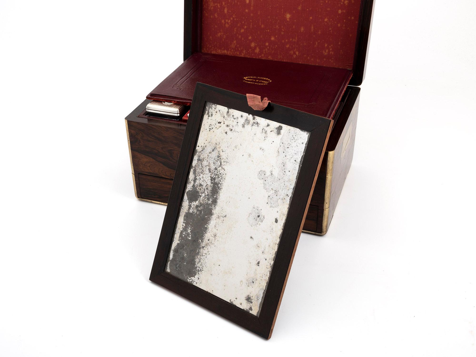 Georgian Rosewood Vanity Box For Sale 11