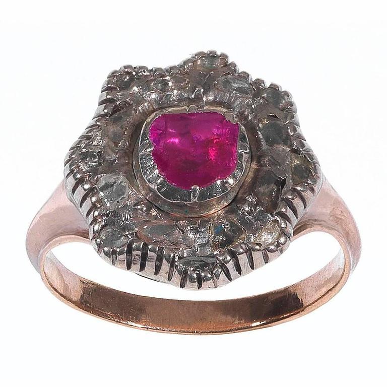 georgian ruby ring