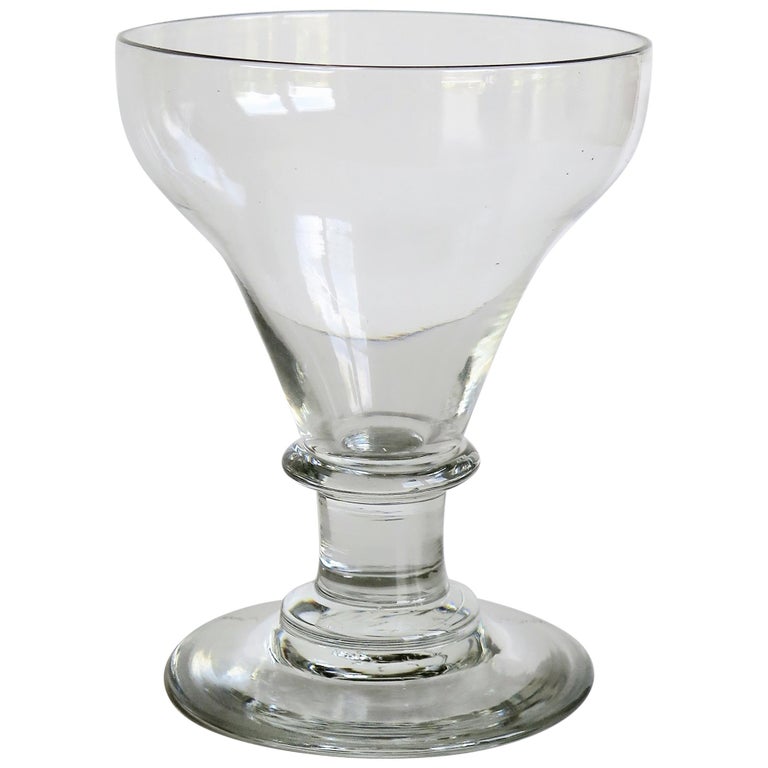 Rummer Drinking Glass Handblown Lead Glass, English, circa