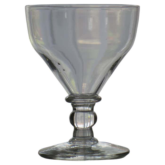 Georgian Rummer Drinking Glass Hand Blown with Ball Knop, English circa ...